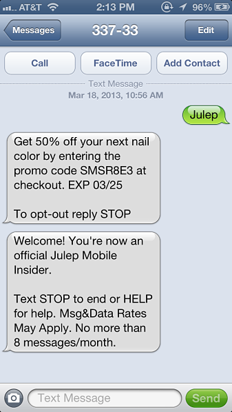 Online-Retailer-Text-Messaging-Promotion